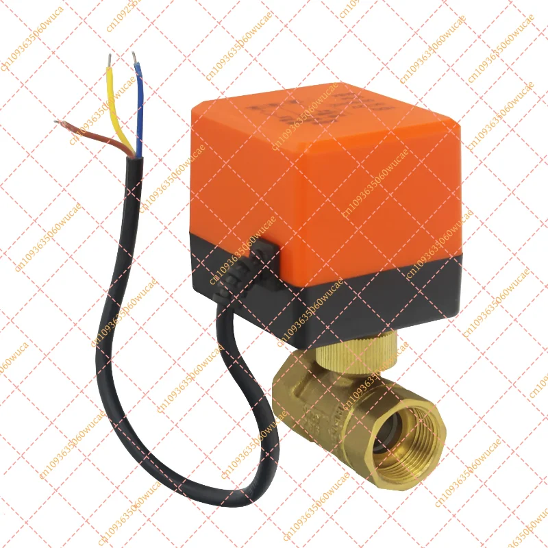 DN15/20/25/32/40/50 AC220V 12V 2 Way Brass Electric Ball Valve Three Wire 1 Control 2-Way Solenoid Valve 1/2' 3/4' 1'