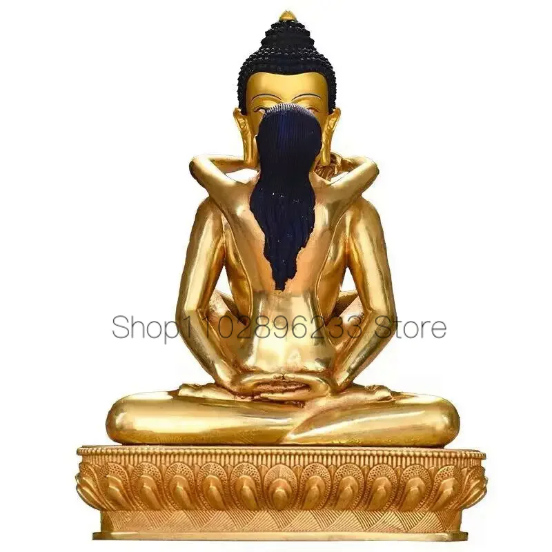 The 7-inch pure copper gilded gold Tibetan legend of the Buddha statue of King Pu Xian is enshrined in the Tantra family, and t