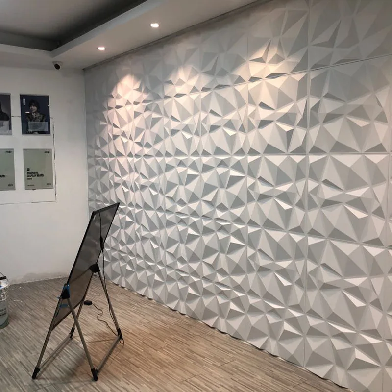 Decorative 3D Wall Panels in Diamond Design 30x30cm 3d wall sticker Wallpaper Mural Tile-Panel-Mold waterproof bathroom kitchen