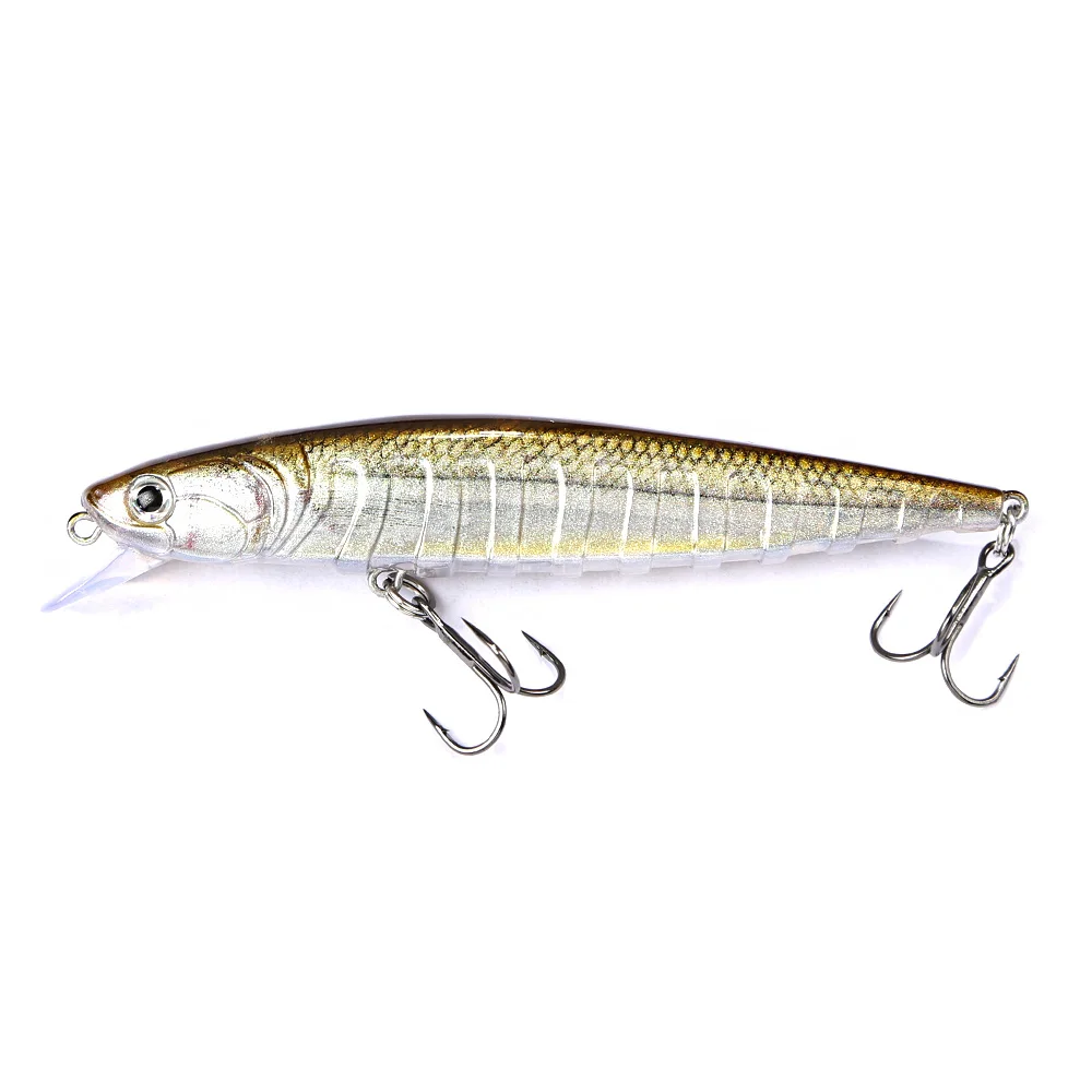 B&U JERK MINNOW Schwebender Wobbler Angelköder Weitwurf-Minnow-Köder Harter Köder Hochwertiges Professionelles Angelzubehör mit Haken