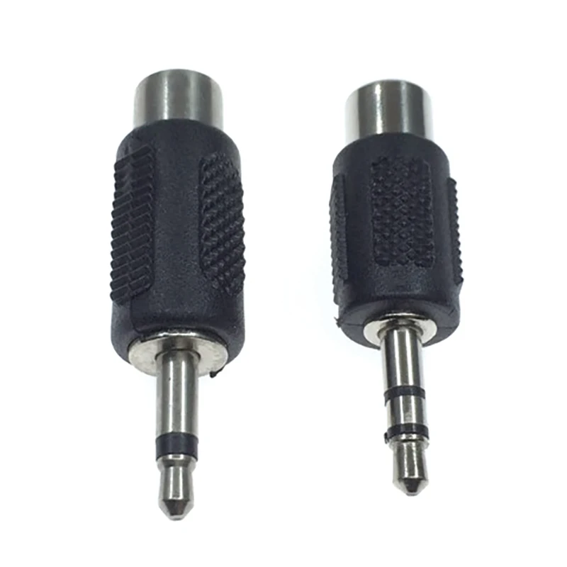 1Pc Mono Dual Channel Plug 3.5 To AV Adapter 3.5mm Audio Head Male To Lotus RCA Female Jack Conversion Head