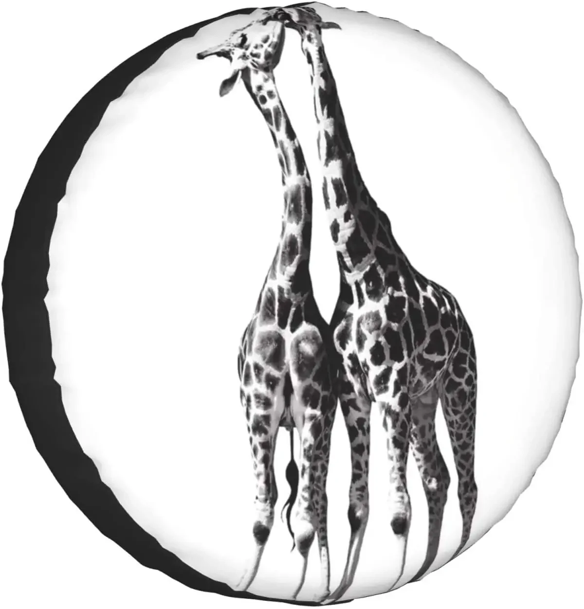 African Giraffe Printed Spare Tire Cover Waterproof Tire Wheel Protector for Car Truck SUV Camper Trailer Rv 14