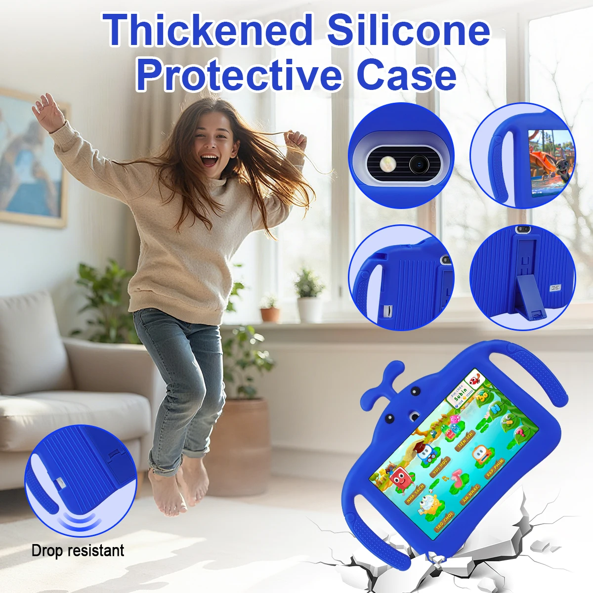 5G Wi-Fi 7 Inch Kid Tablet 4GB RAM 64GB ROM 3500mAh Battery Dual Camera Children's Android 14 Gift Kids view 6