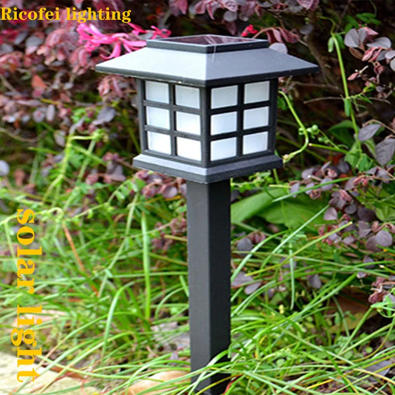 2/Pcs Led Lawn Lamp Solar Pathway Lights Waterproof Outdoor Solar Lamp for Garden/Landscape/Yard/Patio/Driveway/Walkway Lighting