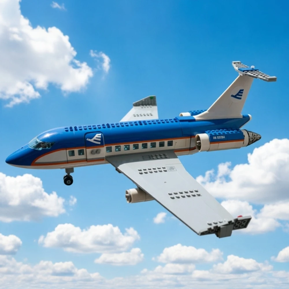 

Airport Terminal Passenger Plane Model Building Blocks 60104 International Airport Station Building Model Toy Suitable for Gift