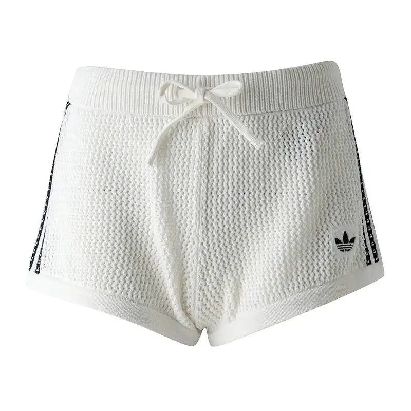 Adidas (Adidas) Trefoil Women's Sports Pants Trendy Fashion Fitness Training Casual Knitted Shorts Kc6477