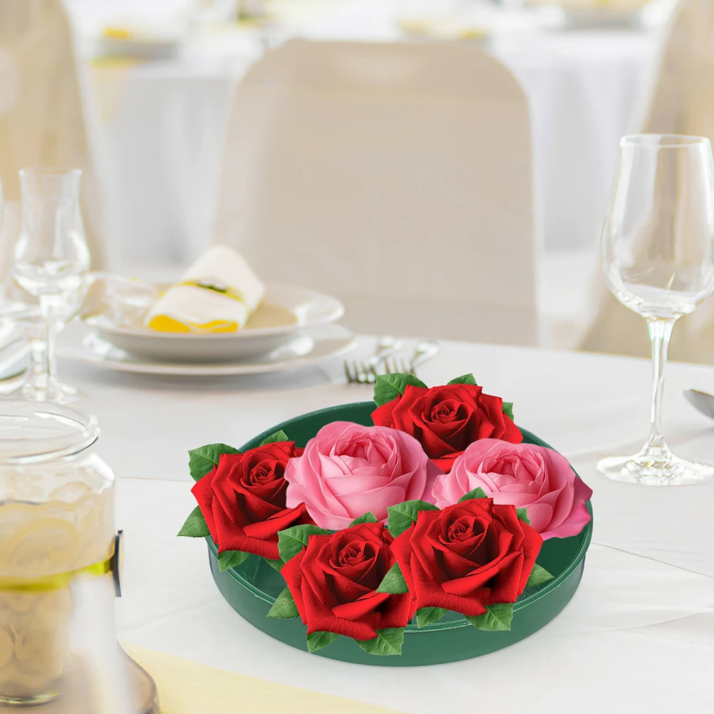 

16Pcs Floral Foam Tray Plastic Flower Arrangement Tray for Easy Fixing Stylish and Sturdy Landscape Display Foam Trays