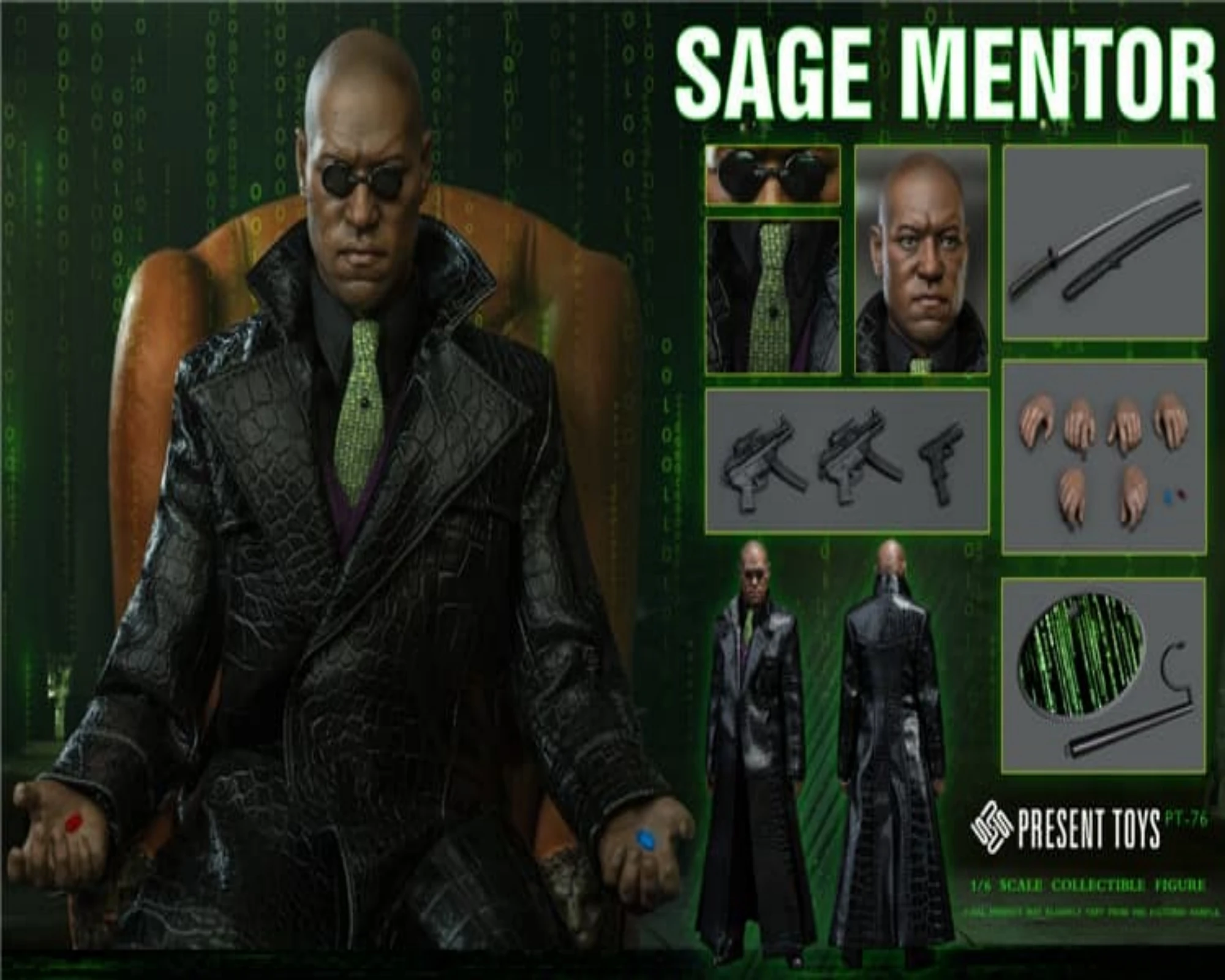 

PRESENT TOYS PT-sp76 1/6 Sage Mentor Morpheus Action Figure Model