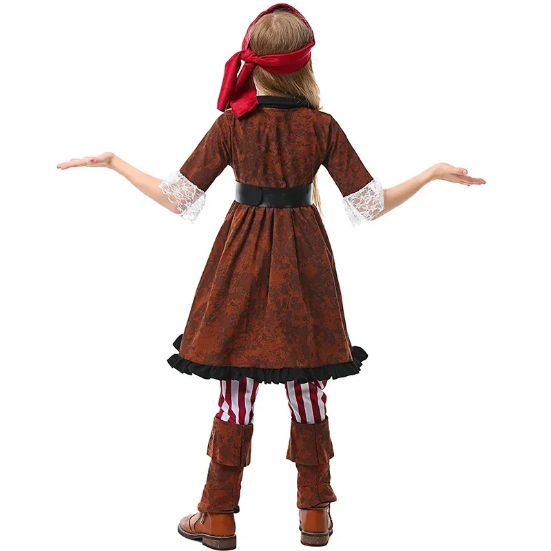 Children's Halloween Cosplay Pirate Costume for Stage Show Fun Pirate Outfit for Kids
