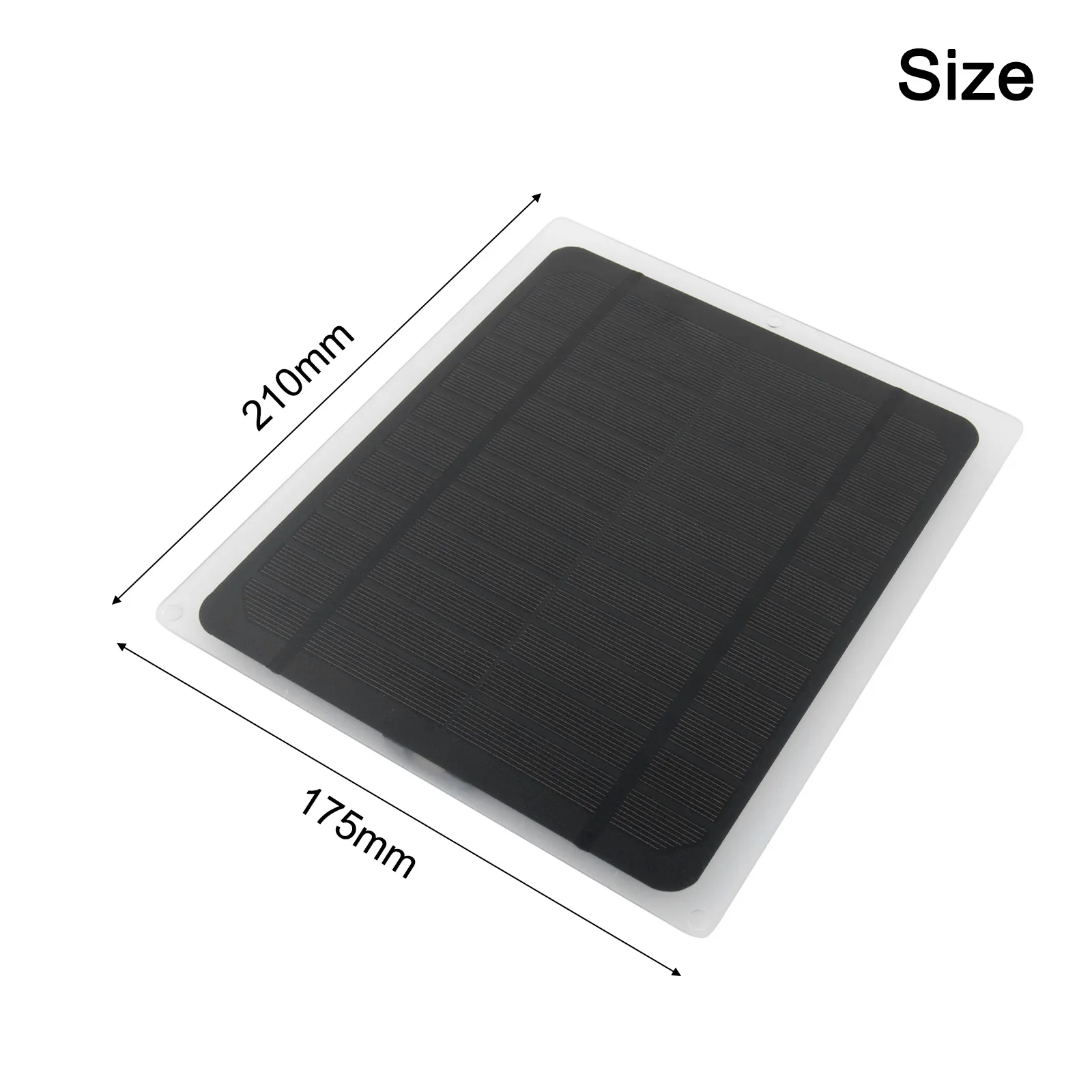 Solar Panel Kit 20W 12V Portable Battery Charger with Clips and Cable for Vehicles and Boat Battery Maintenance