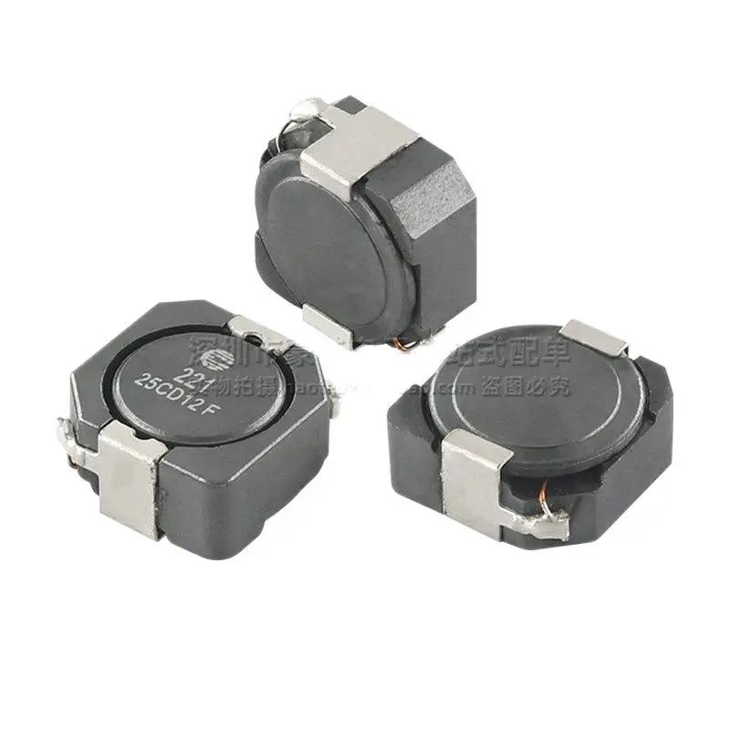 10pcs/ DR1050-221-R imported patch screen printing 221 220UH 1A power shielding inductor 10*10MM