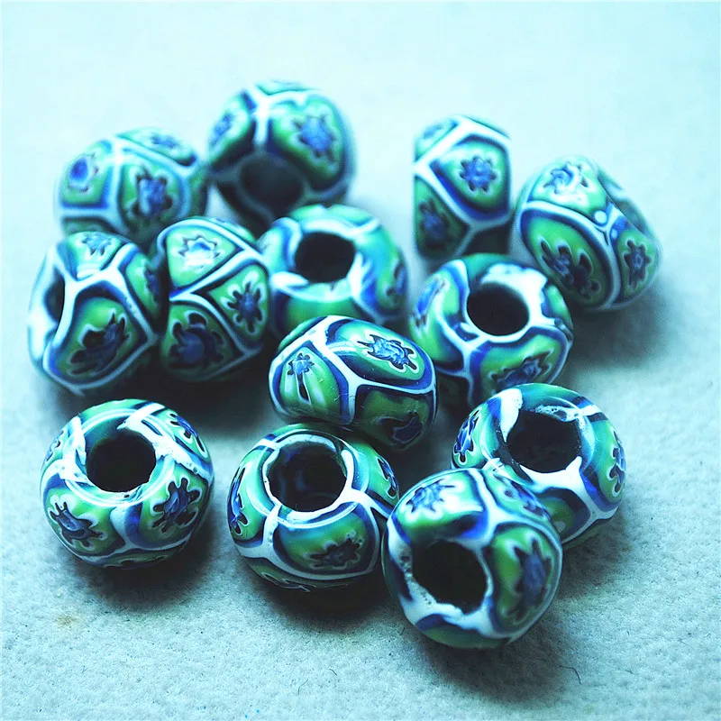 9PCS Hot Italy Spacer Glass Beads 8X14MM DIY Jewelry Accessories For Fashion Bracelets Making Findings Top Sellings