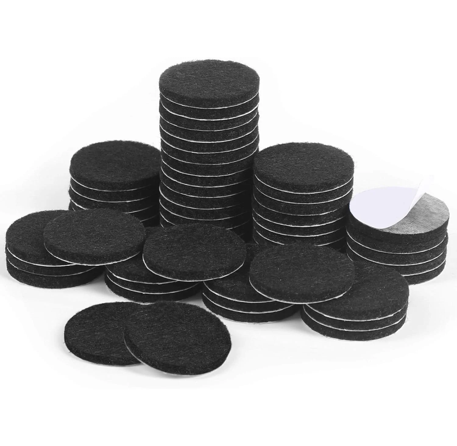Felt Pads,48 Pieces Furniture Pads Self Adhesive Round Furniture Feet Protectors for Hardwood & Laminate Flooring