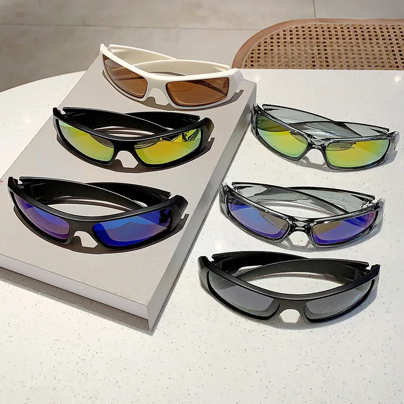 Sunglasses Cool for Women Luxury Men Outdoor Sports Sun Glasses Fashion Wrapped Round Trend Brand Design Shade Eyewear view 6