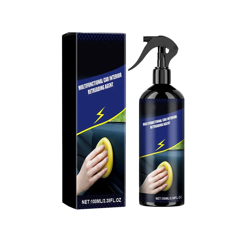 عامل تجديد السيارة للبلاستيك ، إزالة البقع ، البلاستيك ، عامل طلاء ، أصفر ، لوحة عدادات المناشف ، الأجزاء الجلدية ، إسفنجة منعشة