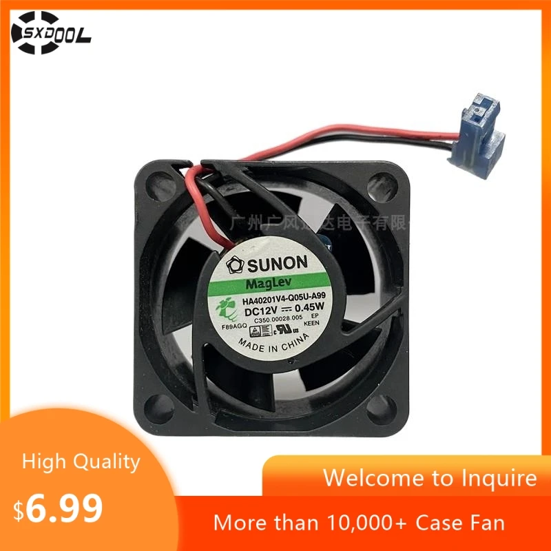 

Для SUNON HA40201V4-Q05U-A99 4020 Вентилятор 12 В 0,45 Вт Ультра-тихий охлаждающий вентилятор 40x40x20 мм 4700 об/мин 5,4 куб. футов в минуту
