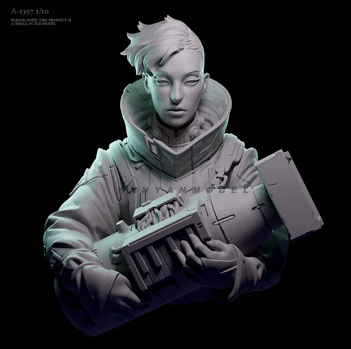 

Комплект модели бюста из смолы 1/10, бесцветная самосборка A-1397