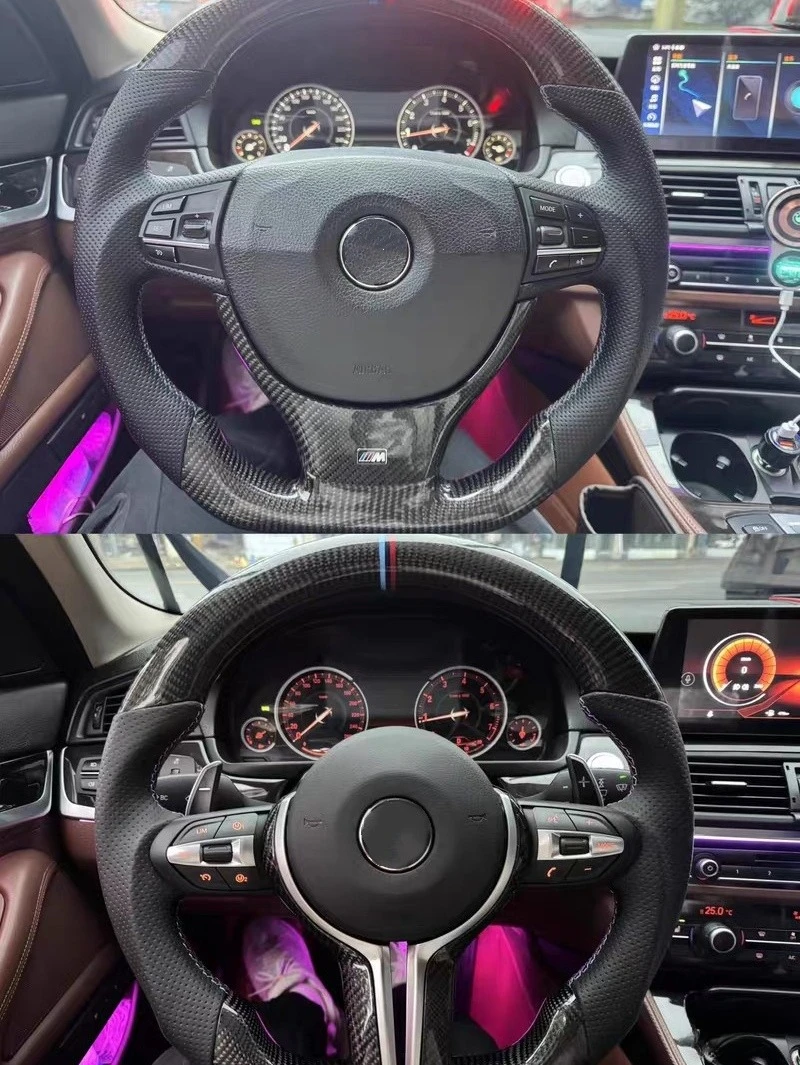 

For BMW F30 F10 F11 F31 F20 F25 F22 F36 F33 F32 M5 M6 M8 X3 X4 X5 X6 Steering wheel modification suitable Carbon fiber material