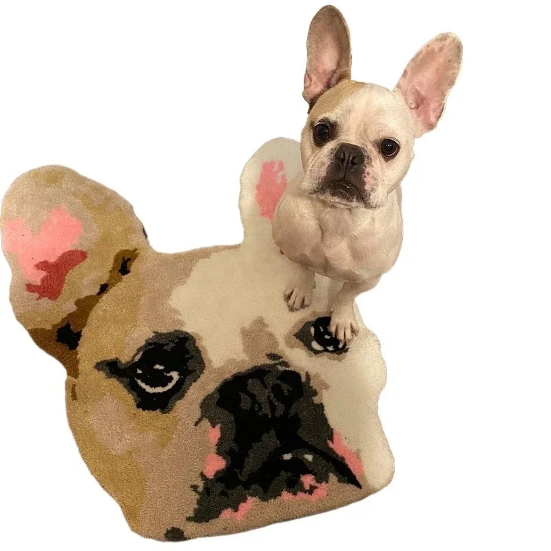 

Small size handmade carpet sample anime carpet fluffy plush