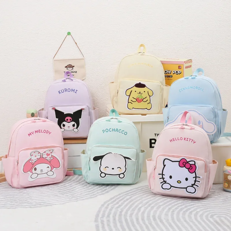 Sanrio Kulomi's new schoolbag, cute college spring outingchildren's spine care and burden reduction, cartoon animation backpack.