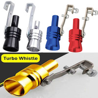 Hot sale Universal Turbo Sound Whistle Car Exhaust Pipe Whistle Muffler tip Aluminum exhaust sound booster tuning car accessori