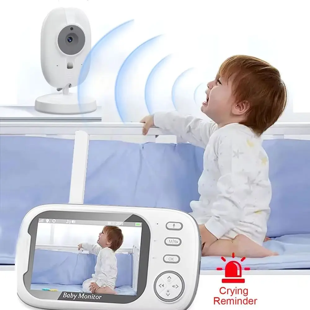 3.5-inch LCD ABM600 Baby Monitor Wireless Real-time Video Real-time Video Baby Monitor Upgraded Camera 2 Way Audio