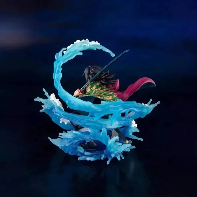 Novo 17cm demon slayer zero tomioka giyuu anime figura de ação estátua pvc modelo estatueta colecionável ornamento desktop brinquedo presentes