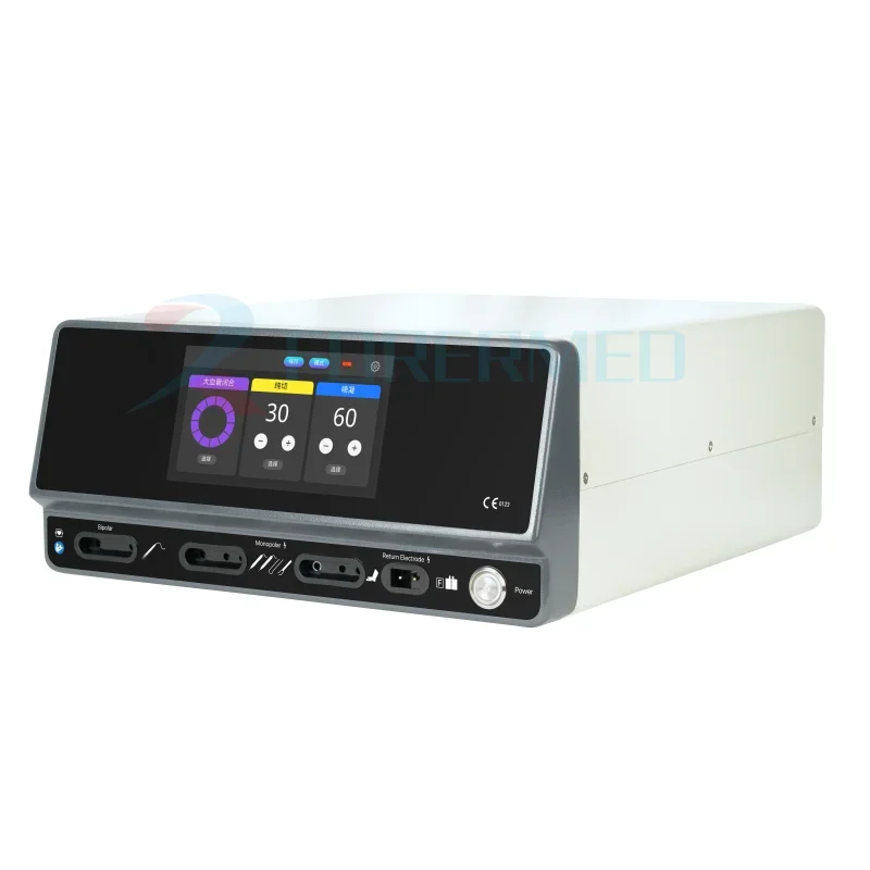 7 inch LCD Touch Screen 400w Electrosurgical Generator & Clear Color Indicators Cautery Machine High Frequency Electrotome