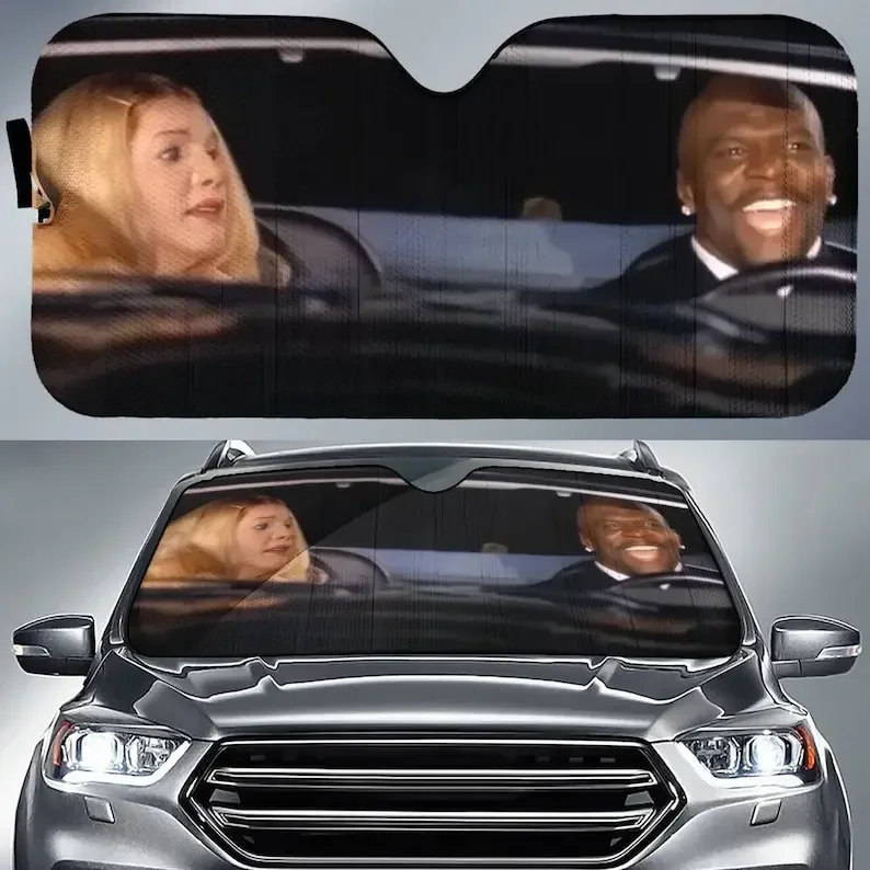 White Chicks Car Sunshade Thousand Miles Latrell Scene r Windshield,Auto Sun Shade