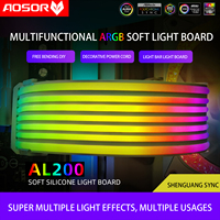 COOLMOON AOSOR AL200 LED Light Strip PC Backlight Flexible LED Light Widening Bendable Multifunctional DIY for 24PIN Motherboard