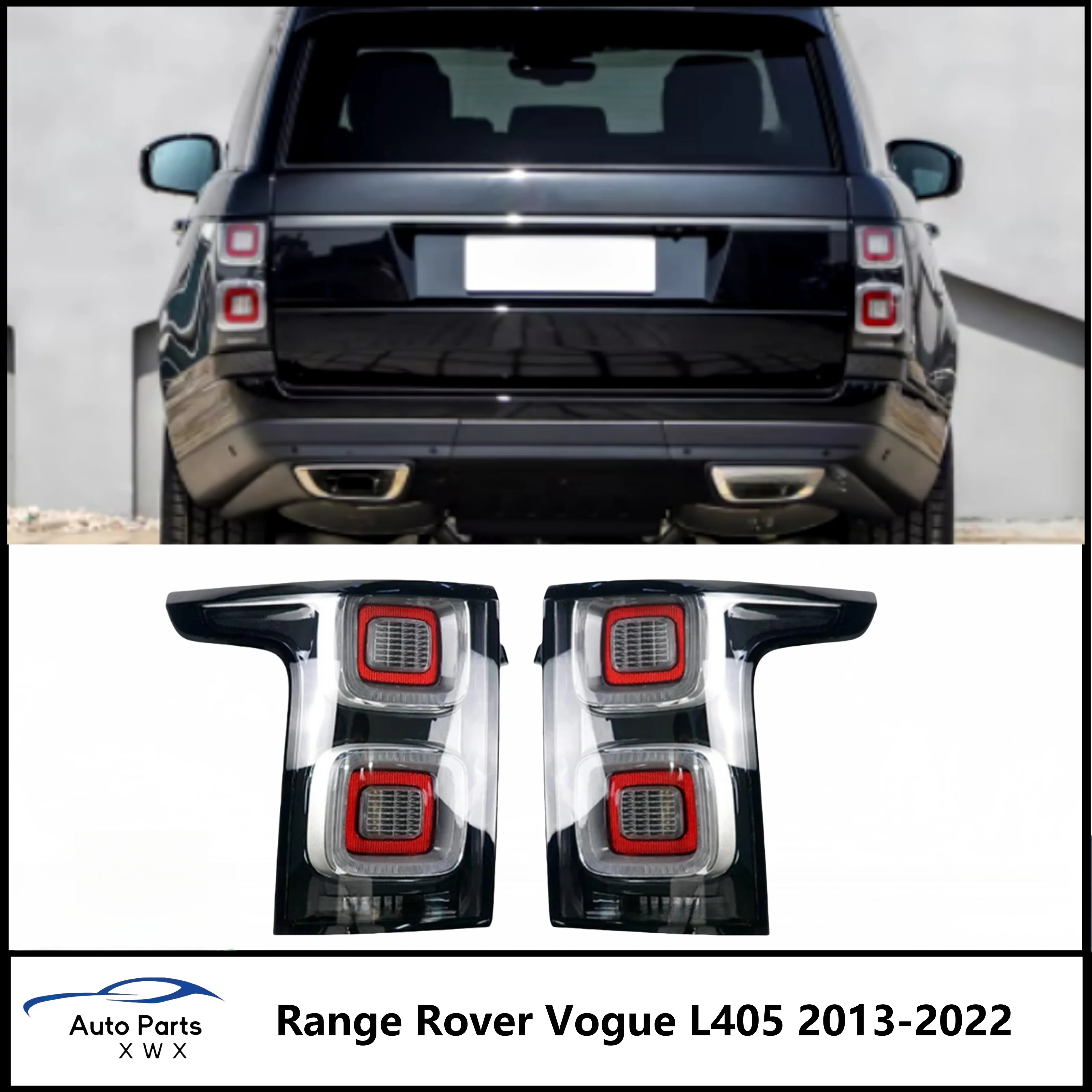 Taillights Rear Brake Light For Range Rover Vogue L405 2013-2022 LED Tail Lamp EU/US/SVA/Black Version LR122375 LR122372