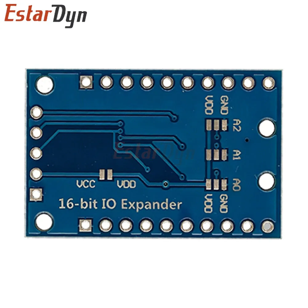 EstarDyn PCF8575 IO Expander Module, 16 Port I2C Expansion Board 2.5-5.5V, Digital GPIO Extender for Raspberry Pi