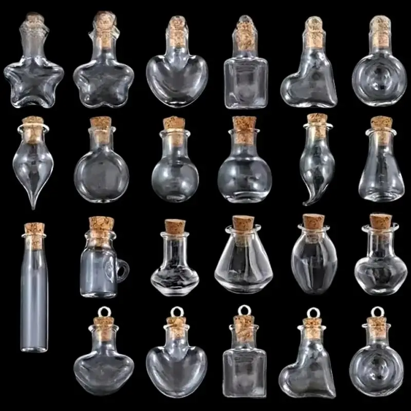 10/20/50Pcs Drifting Wish And Mini Magic Bottle DIY Dollhouse Decorative Model Festival Decor Accessories With Stopper