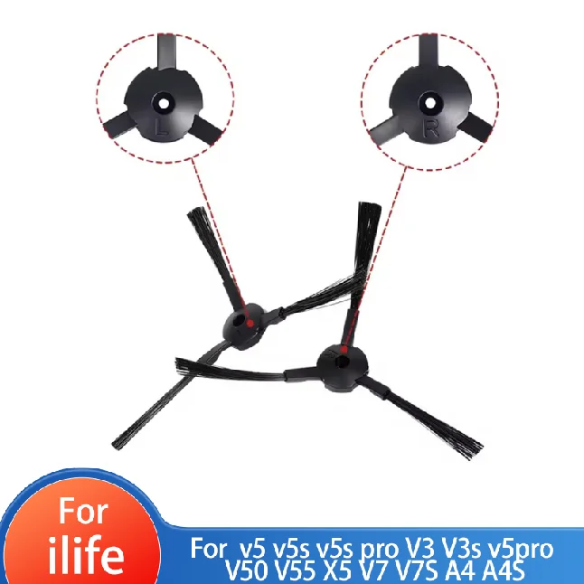 Боковая щетка для пылесосов iLife V5, V5S, V5S Pro, V3, V3S, V5Pro, V50, V55, X5, V7, V7S, A4, A4S, A40, A6, CEN546, CEN550, X432, X620, X623