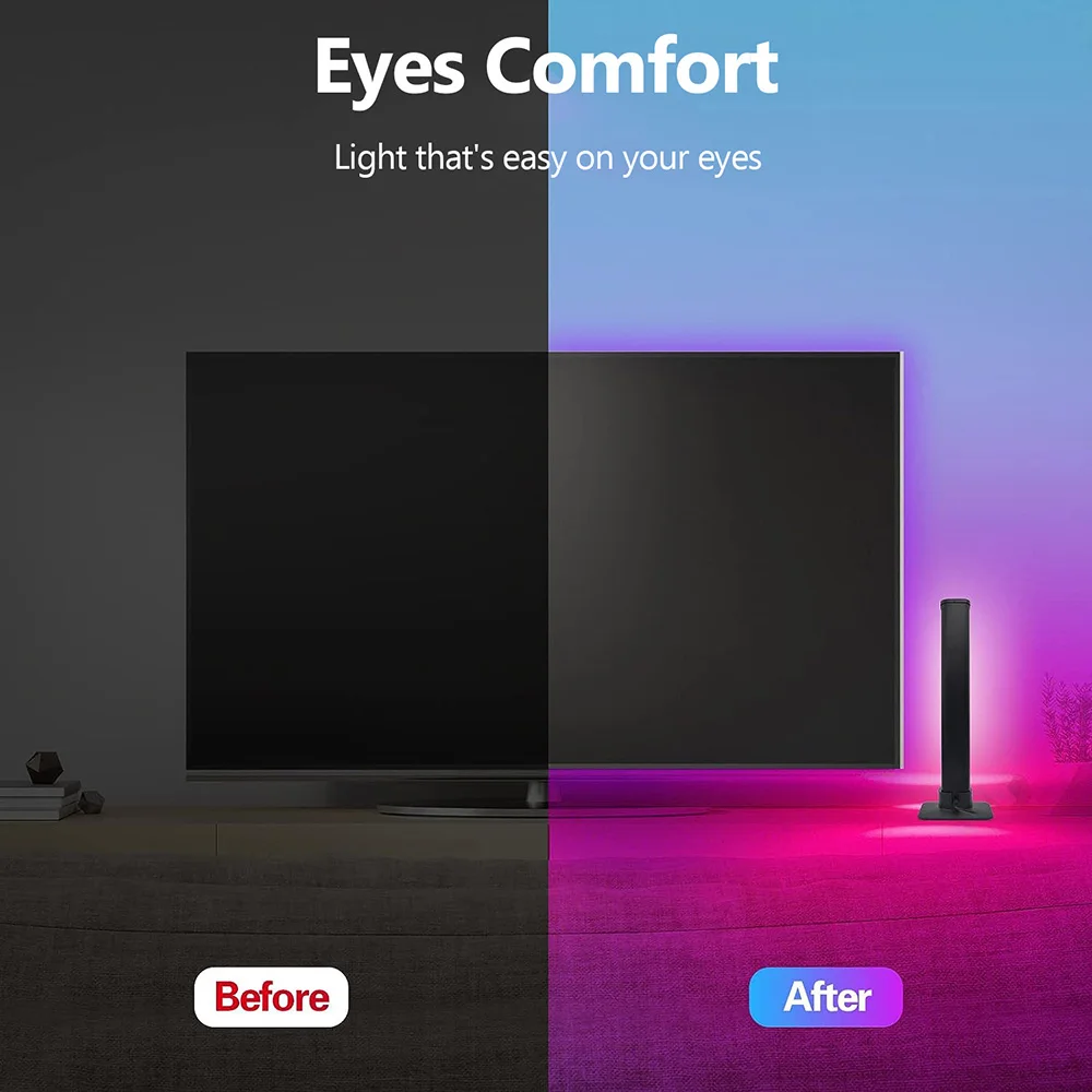 Oświetlenie inteligentne LED paski RGB Smart 16 Colour TV podświetlenie zdalnej synchronizacji muzyki lampki do gier RGB Ambient Pickup lampa