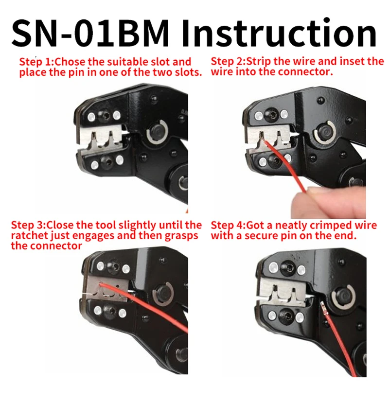 SN-01BM alat tang Crimping kawat Set-PH2.0/XH2.54/terminal Dupont konektor Pin Crimp dapat disesuaikan alat penjepit