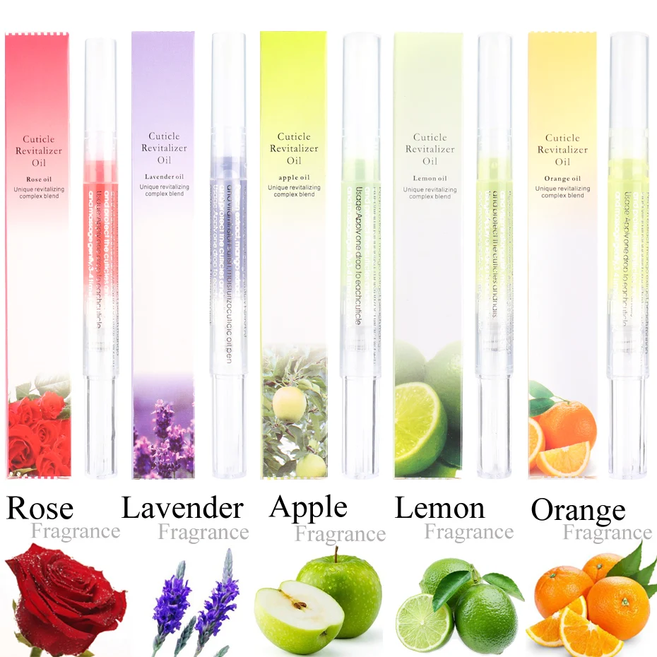 6 Taste Nail Nutrition Oil Pen Prevent Agnail Nail Treatment Cuticle Oil Fruit Fragrance Nourish Skin Softener Care Tools BE1829