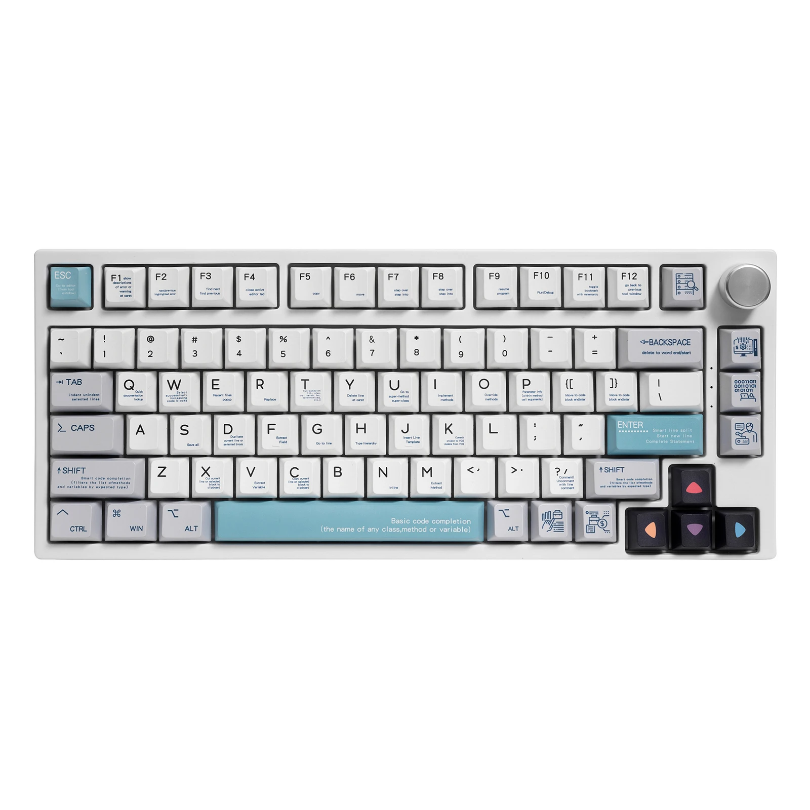 

GamaKay TK75 75% GamaKay Silent Switch Triple Mode RGB Mechanical Gaming Keyboard with PBT Cherry Profile Keycaps