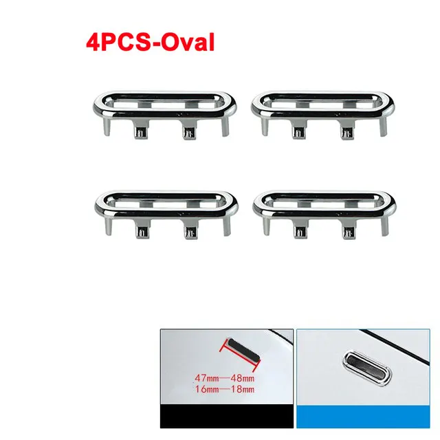 4Pcs Circular Overflow Drain Cover Kit, Bathroom Accessories