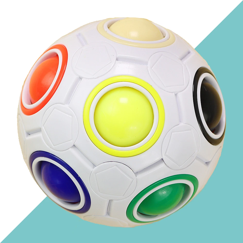 Learning Educational Toys For Children Creative Magic Spheric Cube Game Rainbow Ball 3pcs Adult Office AntiStress Puzzles