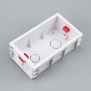 10Gang smart switch Universal Cassette Junction Box Home Wall Bottom Box Thickened Fire Retardant Can be Connected into the Wall