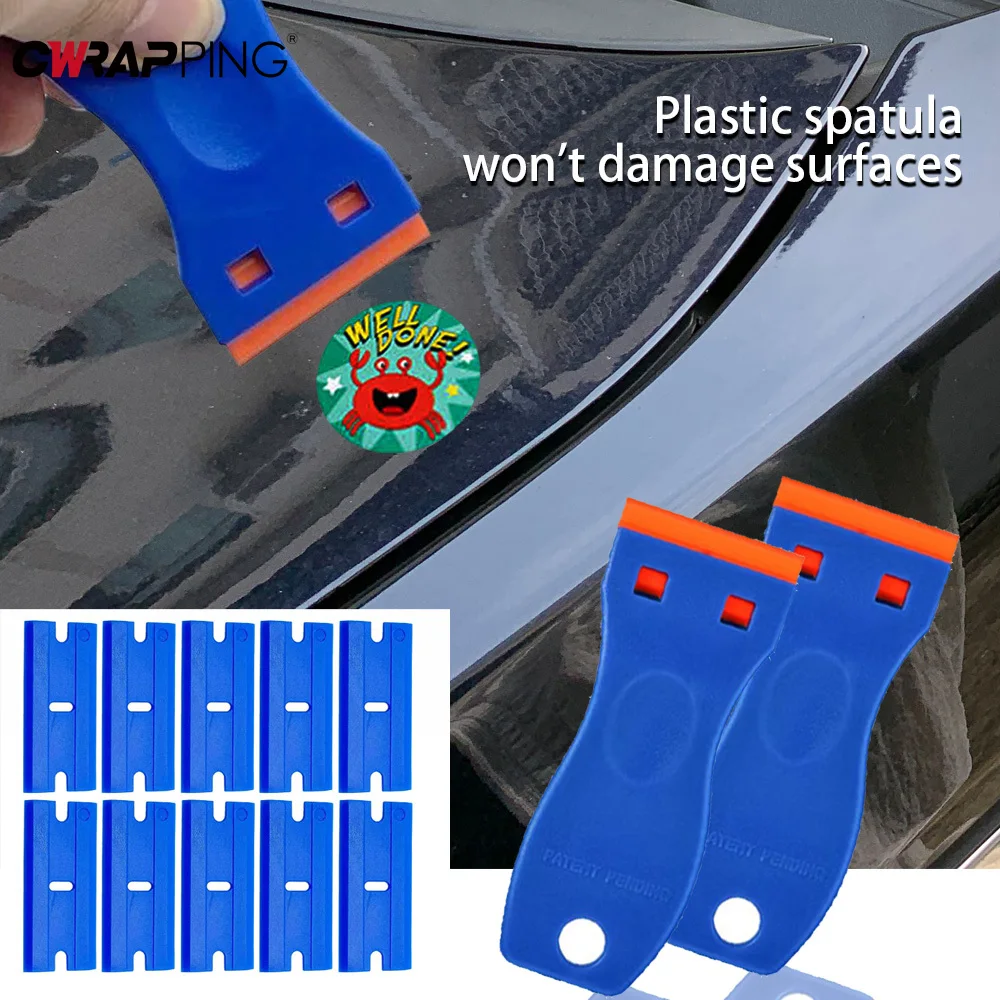 Kunststoff Rasierklinge Schaber Auto Glas mit Klingen Fenster Kleber Entferner Fenster Glas Sauber Schaber Auto Vinyl Wrap Tools Kit