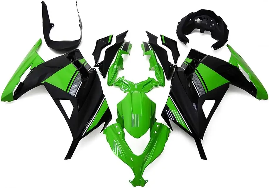 

ABS Plastic Green Black Injection Fairing Kit Fit For Kawasaki EX300R Ninja 300 2013 2014 2015 2016 2017 Motorcycle Fairings Bod