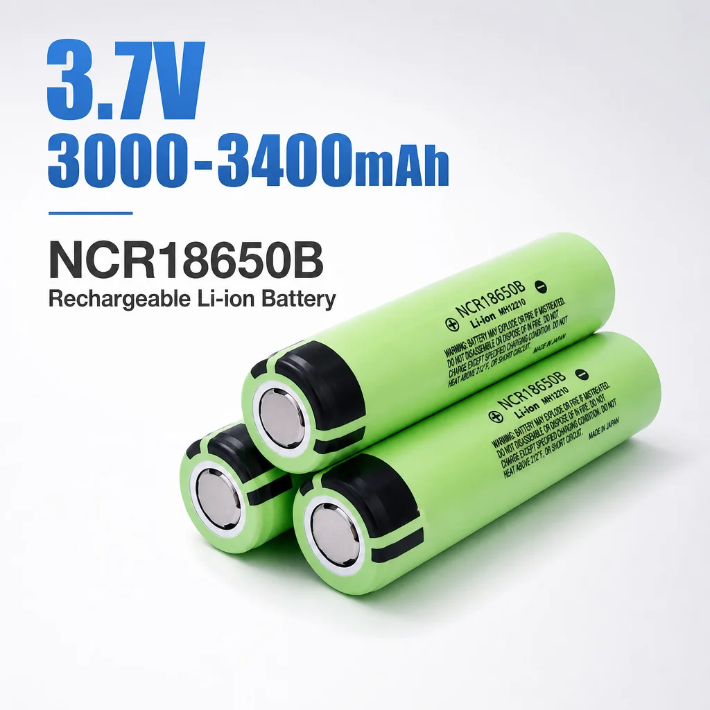 PURFIELD NCR18650B 3.7V 3400mAh High Capacity 18650 Li-ion Battery For Flashlight Head Torch Portable Power Bank E-Cig Equipment