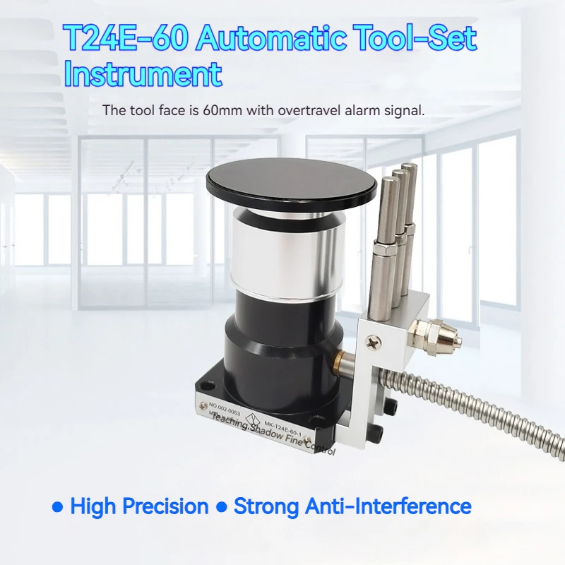 T24E-60 ЧПУ, ось Z, нулевой инструмент, зонд диаметром 60 мм, сенсорный датчик, датчик настройки инструмента для токарных станков с ЧПУ, обрабатывающие центры