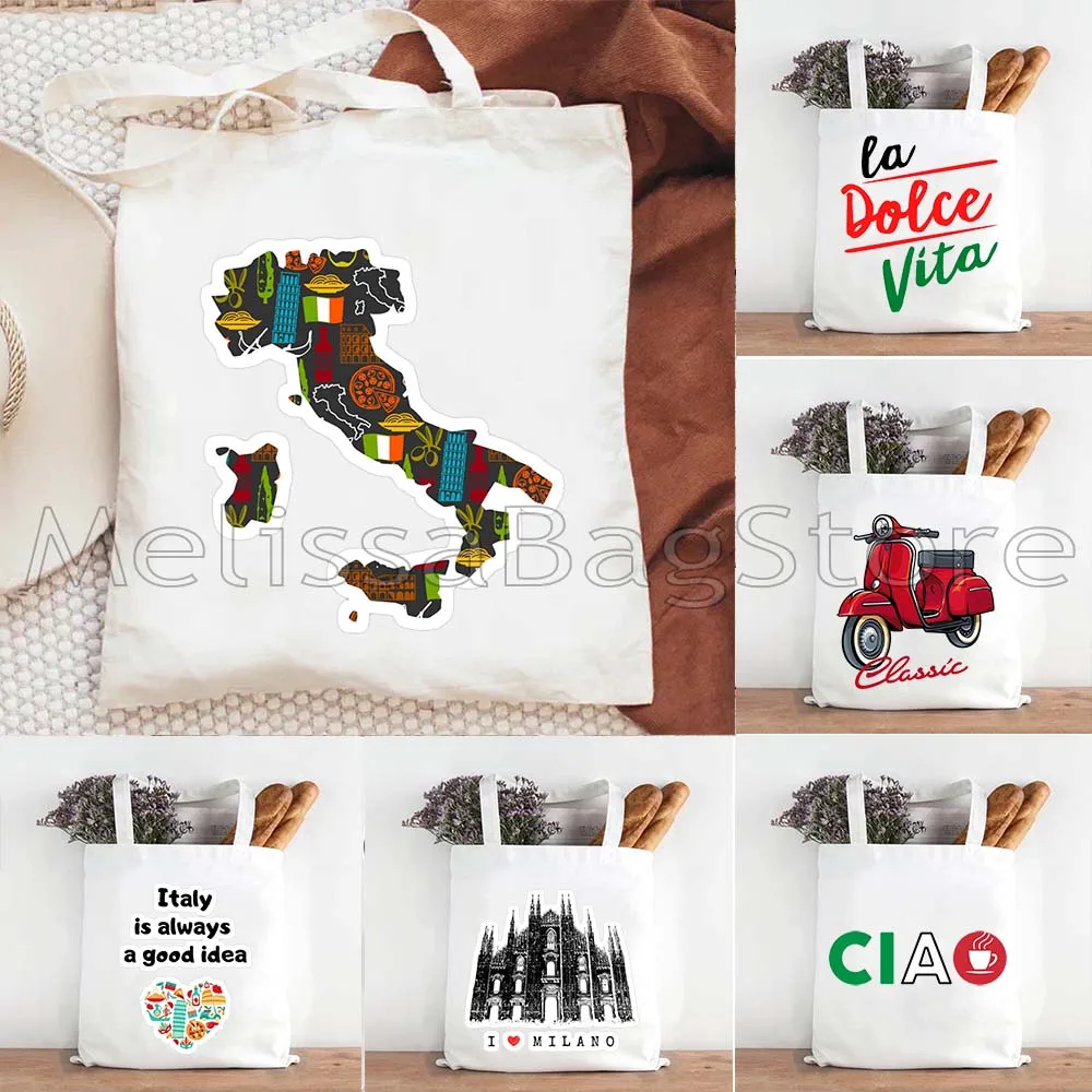 

Love The Colosseum Italy Florence Rome Milan Italian Roman Italia Fan Love Gifts Canvas Tote Bag Cotton Shopping Cotton Handbag