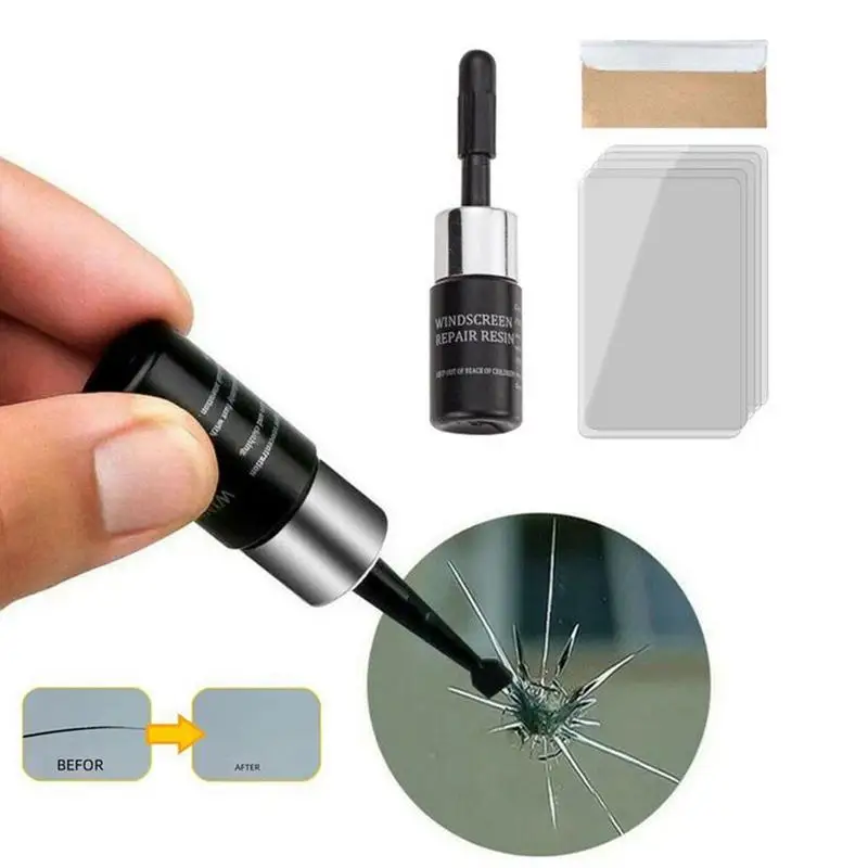 Car Windshield Windscreen Glass Repair Resin Kit Auto Vehicle Casement Fix Tool Car Windshield Cracked Repair Glue