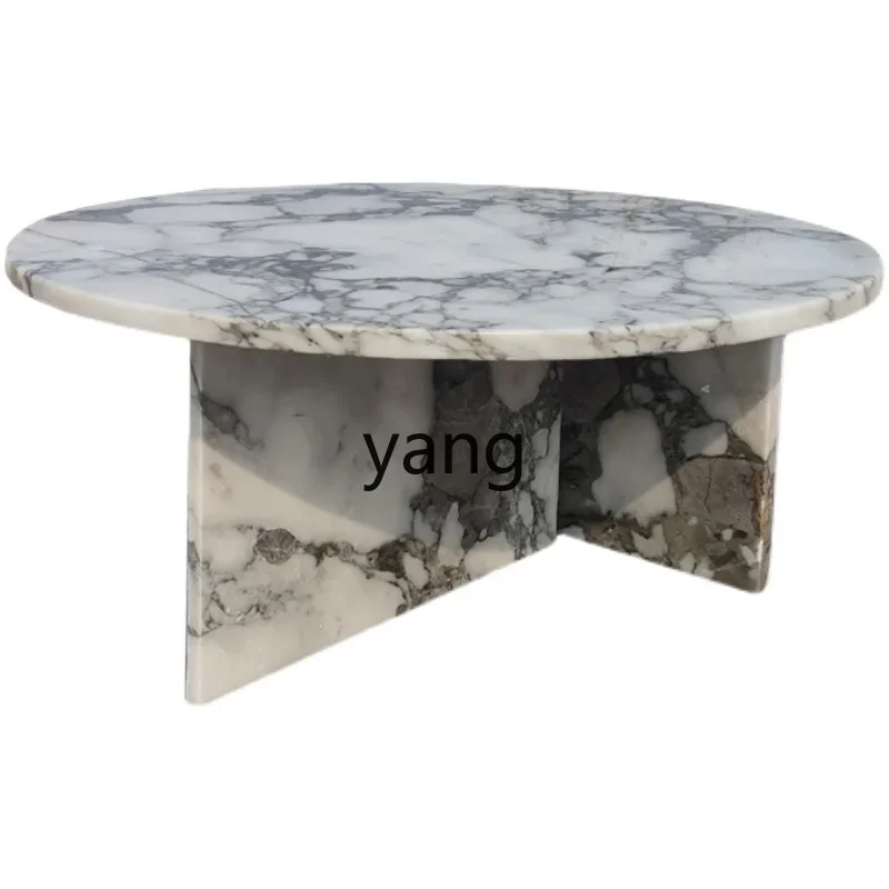 

XYY round stone coffee table living room decorative cabinet furniture marble coffee table