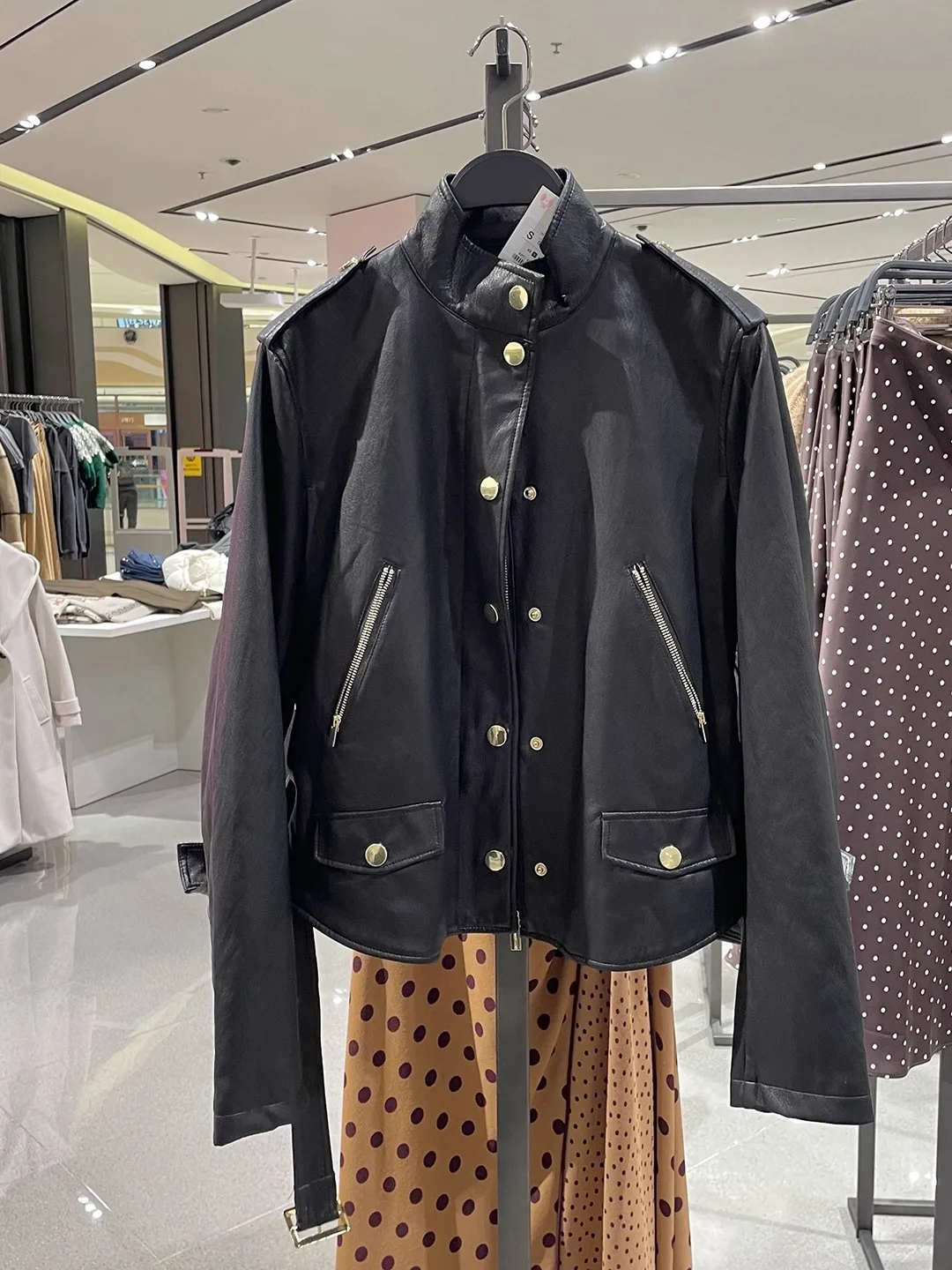 Faionable inverno feminino casaco de couro jaet longo sve gola de couro falso com cinto ort outerwear casaco feminino