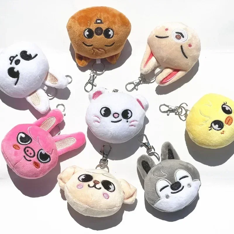 Kpop Plush Toys Kawaii Cartoon Animal Plushie Keychain Bang Chan LeeKnow ChangBin HyunJin JiSung Felix SeungMin Christmas Gifts